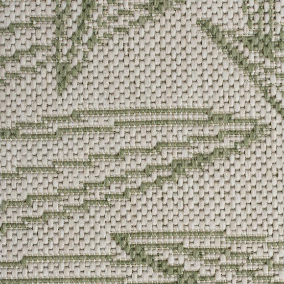 Dunelm Tropical Leaves Indoor Outdoor Square Rug 5 Dunelm Tropical Leaves Indoor Outdoor Square Rug - Image 3