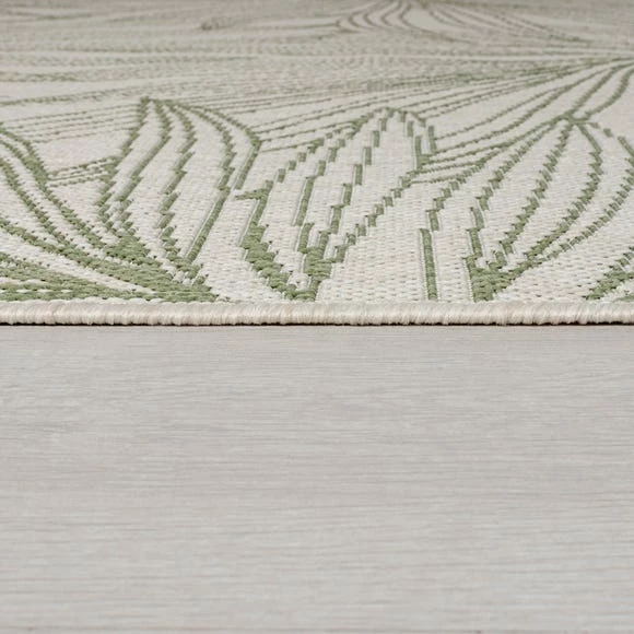 Dunelm Tropical Leaves Indoor Outdoor Square Rug 6 Dunelm Tropical Leaves Indoor Outdoor Square Rug - Image 4