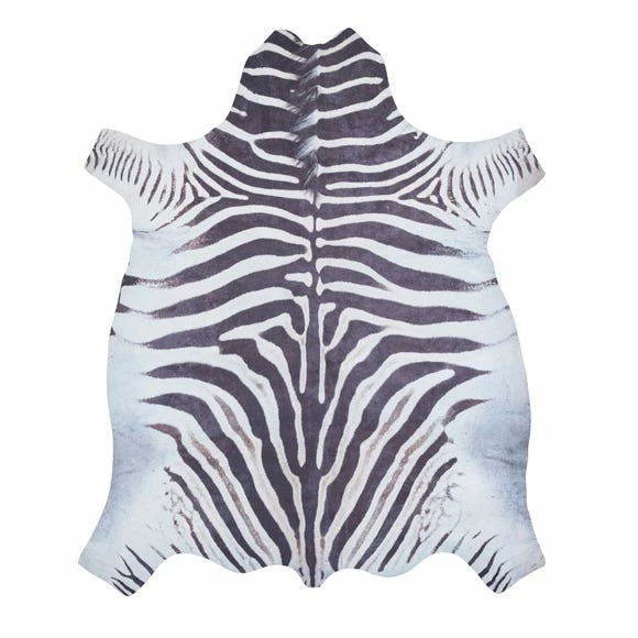 Think Rugs Faux Zebra Print Rug 5 Think Rugs Faux Zebra Print Rug - Image 3