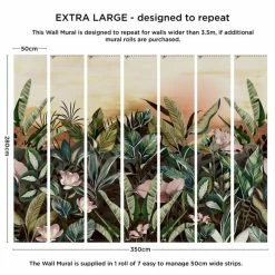 Dunelm Vintage Jungle Mural 9 Dunelm Vintage Jungle Mural -Modern Rugs Home 30764175 alt02