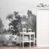 Dunelm Vintage Tropical Black And White Mural 1 Dunelm Vintage Tropical Black And White Mural -Modern Rugs Home 30764178