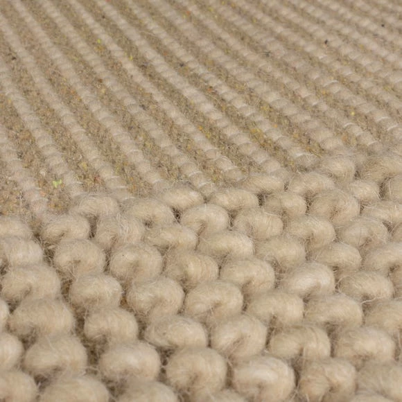 Dunelm Pebble Wool Border Rug 5 Dunelm Pebble Wool Border Rug - Image 3