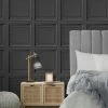 Dunelm Square Panel Black Wallpaper 2 Dunelm Square Panel Black Wallpaper -Modern Rugs Home 30769102
