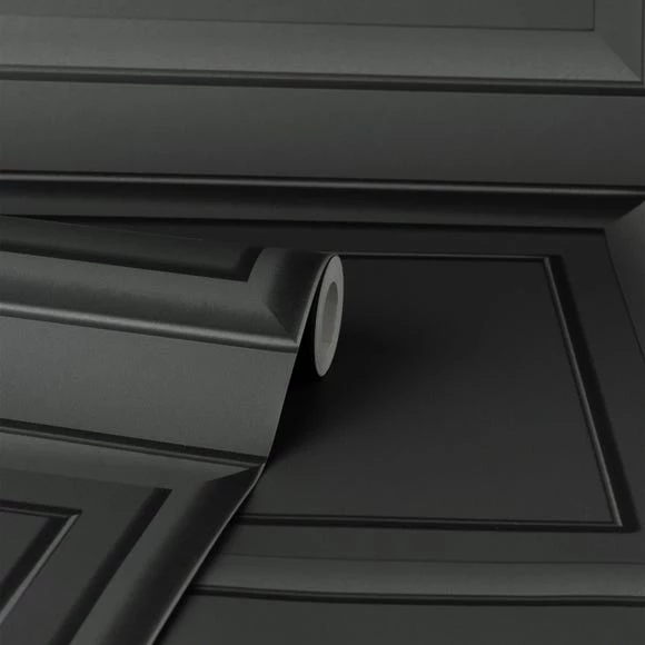 Dunelm Square Panel Black Wallpaper 5 Dunelm Square Panel Black Wallpaper - Image 3