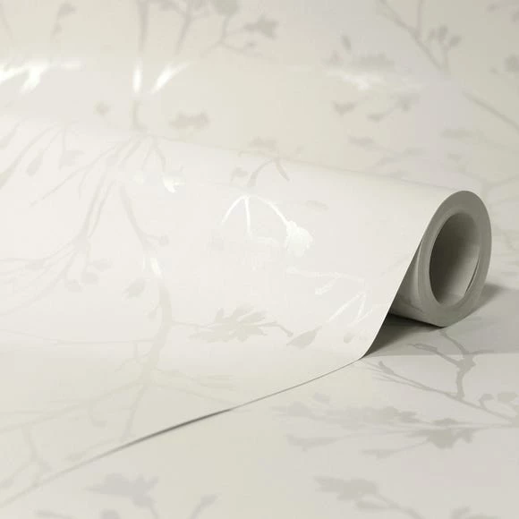 Dunelm Ivory Sprig Natural Wallpaper 3 Dunelm Ivory Sprig Natural Wallpaper