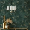 Dunelm Palm Print Emerald Green Wallpaper -Modern Rugs Home 30770738