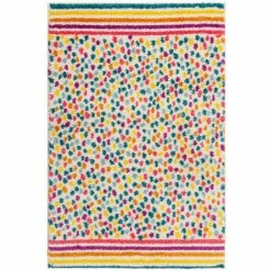 Dunelm Rainbow Spot Berber Rug -Modern Rugs Home 30771197 alt01