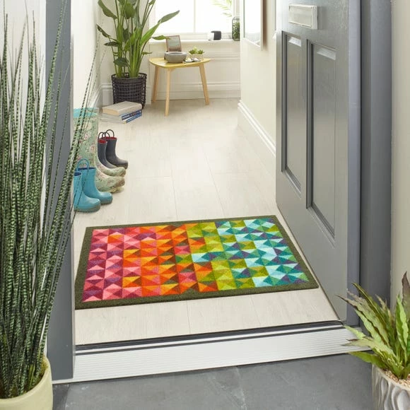 Marvel Mat Marvel Triangles Washable Doormat 3 Marvel Mat Marvel Triangles Washable Doormat