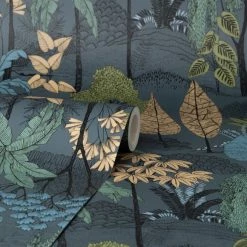 Dunelm Tropical Island Navy Wallpaper 7 Dunelm Tropical Island Navy Wallpaper -Modern Rugs Home 30776354 alt02