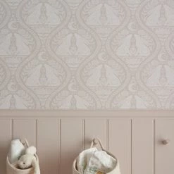 Brewster Rabbits Natural Self Adhesive Wallpaper -Modern Rugs Home 30780883 alt04