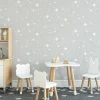 Brewster Scattered Stars Grey Self Adhesive Wallpaper 2 Brewster Scattered Stars Grey Self Adhesive Wallpaper -Modern Rugs Home 30780884