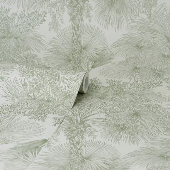 Brewster Vintage Tropical Sage Self Adhesive Wallpaper 5 Brewster Vintage Tropical Sage Self Adhesive Wallpaper - Image 3