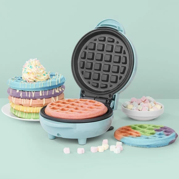 G&P Sorbet Blue Mini Waffle Maker 3 G&P Sorbet Blue Mini Waffle Maker
