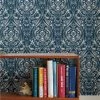 NuWallpaper Bohemian Damask Indigo Self Adhesive Wallpaper 2 NuWallpaper Bohemian Damask Indigo Self Adhesive Wallpaper -Modern Rugs Home 30782408