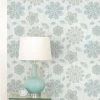 NuWallpaper Gypsy Floral Blue Self Adhesive Wallpaper 1 NuWallpaper Gypsy Floral Blue Self Adhesive Wallpaper -Modern Rugs Home 30782410