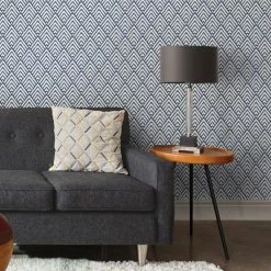 NuWallpaper Arrowhead Blue Self Adhesive Wallpaper