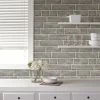 NuWallpaper Brick Facade Grey Self Adhesive Wallpaper 1 NuWallpaper Brick Facade Grey Self Adhesive Wallpaper -Modern Rugs Home 30782413