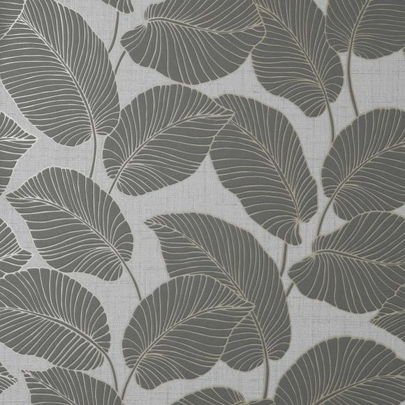 Fine Décor Wallpaper Larson Leaf Charcoal Wallpaper 7 Fine Décor Wallpaper Larson Leaf Charcoal Wallpaper - Image 5