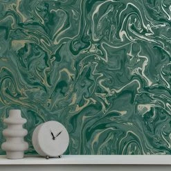 Fine Décor Wallpaper Marble Emerald Wallpaper -Modern Rugs Home 30782550 alt04