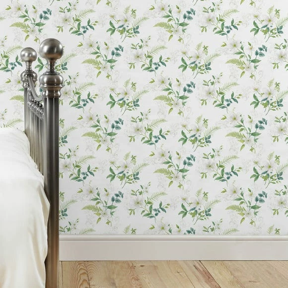 Dorma Botanical Green Wallpaper 3 Dorma Botanical Green Wallpaper