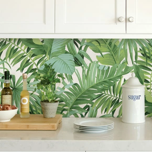 NuWallpaper Maui Green Self Adhesive Wallpaper 3 NuWallpaper Maui Green Self Adhesive Wallpaper
