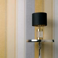 Dunelm Ellis Stripe Ochre Wallpaper