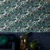 Dunelm Jungle Luxe Navy Wallpaper 2 Dunelm Jungle Luxe Navy Wallpaper -Modern Rugs Home 30782881