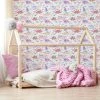 Dunelm Dinosaur Pink Wallpaper -Modern Rugs Home 30782892