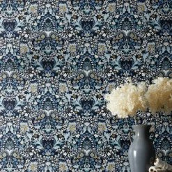 Dunelm Hardwick Blue Wallpaper 6 Dunelm Hardwick Blue Wallpaper -Modern Rugs Home 30782927 alt01