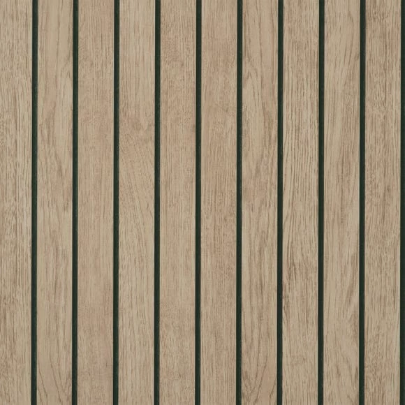 Dunelm Wooden Panel Natural Wallpaper 4 Dunelm Wooden Panel Natural Wallpaper - Image 2