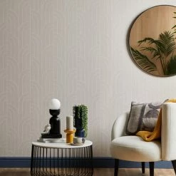 Dunelm Arches Grey Wallpaper