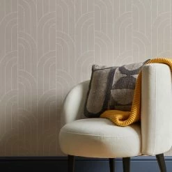 Dunelm Arches Grey Wallpaper -Modern Rugs Home 30782948 alt03