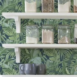 NuWallpaper Nu Wall Self Adhesive Maui Navy Wallpaper 10 NuWallpaper Nu Wall Self Adhesive Maui Navy Wallpaper -Modern Rugs Home 30782983 alt02