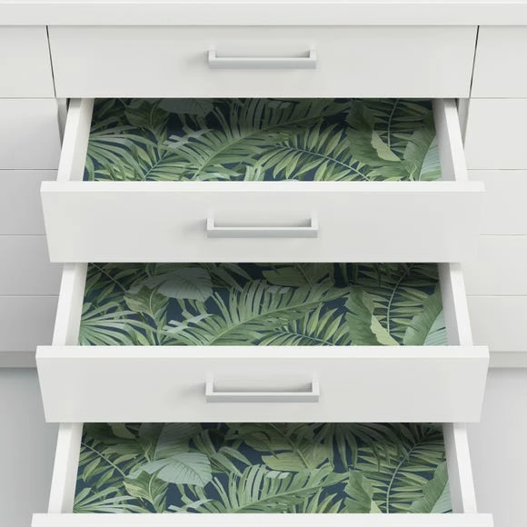 NuWallpaper Nu Wall Self Adhesive Maui Navy Wallpaper 6 NuWallpaper Nu Wall Self Adhesive Maui Navy Wallpaper - Image 4