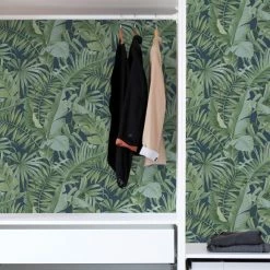 NuWallpaper Nu Wall Self Adhesive Maui Navy Wallpaper 13 NuWallpaper Nu Wall Self Adhesive Maui Navy Wallpaper -Modern Rugs Home 30782983 alt05