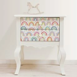 NuWallpaper Nu Wall Self Adhesive Over The Rainbow Multi Wallpaper -Modern Rugs Home 30782991 alt02