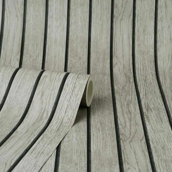 Dunelm Wooden Panel Grey Wallpaper 5 Dunelm Wooden Panel Grey Wallpaper - Image 3