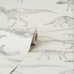 Natural History Museum Fossil Forager White Wallpaper 8 Natural History Museum Fossil Forager White Wallpaper -Modern Rugs Home 30783029 alt02