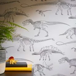 Natural History Museum Fossil Forager White Wallpaper 9 Natural History Museum Fossil Forager White Wallpaper -Modern Rugs Home 30783029 alt04