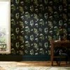 Natural History Museum Marsh Botanical Black Wallpaper 1 Natural History Museum Marsh Botanical Black Wallpaper -Modern Rugs Home 30783030