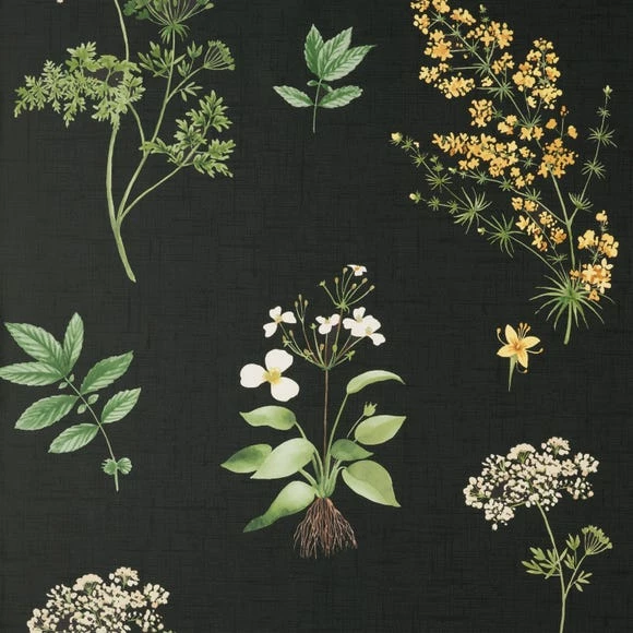 Natural History Museum Marsh Botanical Black Wallpaper 4 Natural History Museum Marsh Botanical Black Wallpaper - Image 2