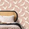 Dunelm Flying Cranes Blush Wallpaper 2 Dunelm Flying Cranes Blush Wallpaper -Modern Rugs Home 30783052