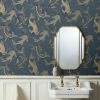 Dunelm Decorative Fish Navy Wallpaper 1 Dunelm Decorative Fish Navy Wallpaper -Modern Rugs Home 30783059