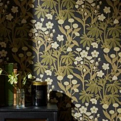 Natural History Museum Meadow Black Wallpaper -Modern Rugs Home 30783065 alt04