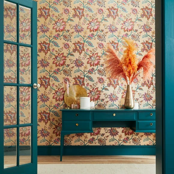 Dunelm Jacobean Gold Wallpaper 3 Dunelm Jacobean Gold Wallpaper