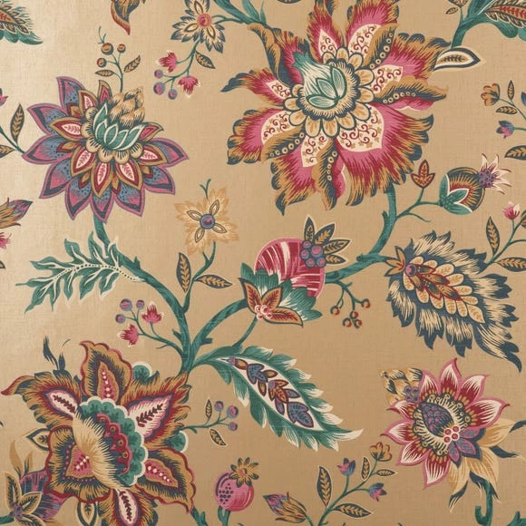 Dunelm Jacobean Gold Wallpaper 4 Dunelm Jacobean Gold Wallpaper - Image 2