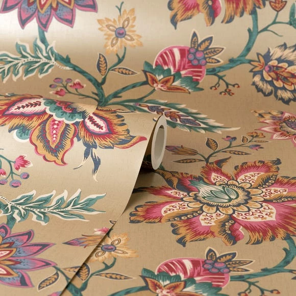 Dunelm Jacobean Gold Wallpaper 5 Dunelm Jacobean Gold Wallpaper - Image 3