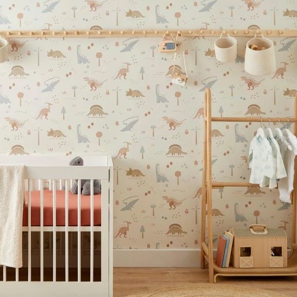 Dunelm Dinosaur Natural Wallpaper 3 Dunelm Dinosaur Natural Wallpaper