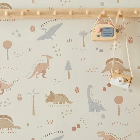 Dunelm Dinosaur Natural Wallpaper 6 Dunelm Dinosaur Natural Wallpaper - Image 4