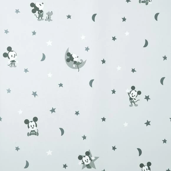 Disney Mickey Mouse Stars And Moon Grey Wallpaper 4 Disney Mickey Mouse Stars And Moon Grey Wallpaper - Image 2